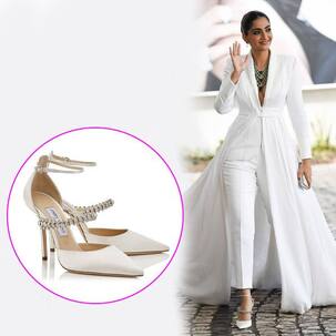 It's expensive! Sonam Kapoor Ahuja's white pumps by Jimmy Choo are worth Rs 72k