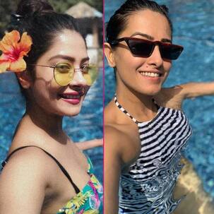 ऑनस्क्रीन मां के साथ स्वीमिंग पूल में गोते लगाती नजर आई तामसी, बिकिनी में कृष्णा मुखर्जी ने ढाया कहर