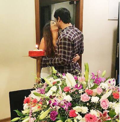 husband and wife birthday celebration