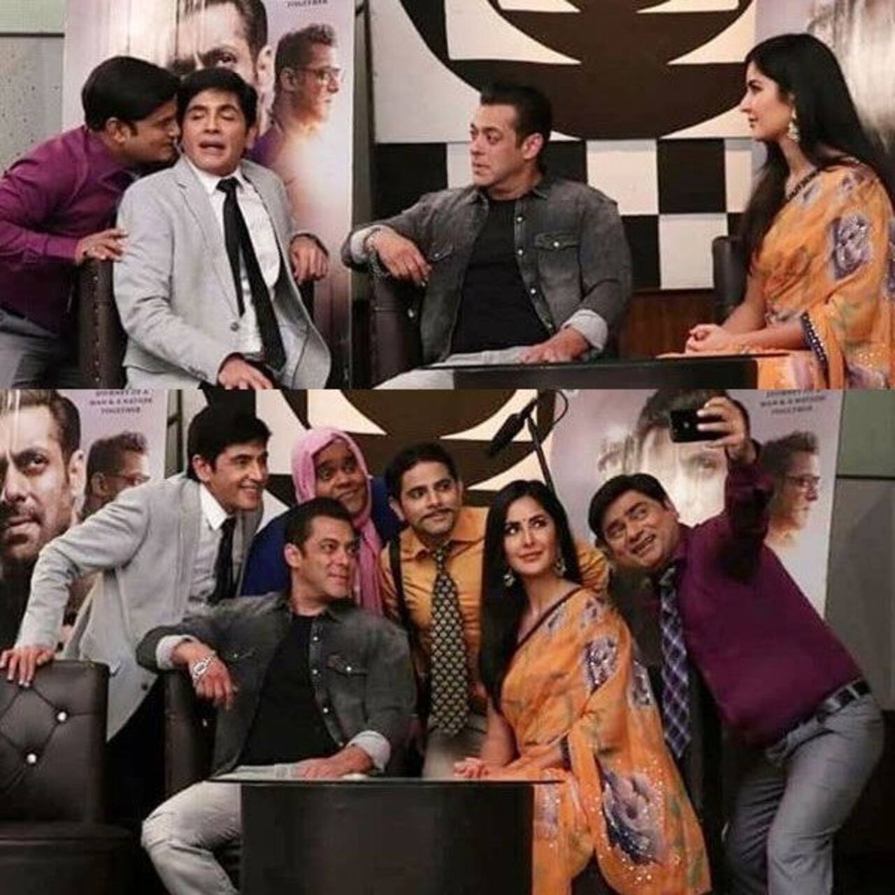 Salman Khan - Katrina Kaif promote Bharat on Bhabhi Ji Ghar Par Hain sets with co-star Aasif Sheikh - view picsn