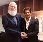 Shah Rukh Khan 'thrilled and honoured' to share his story with David Letterman on his show - view pics and video