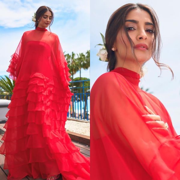Cannes 2019: Sonam Kapoor dazzles in a red frill gown by Maison Valentino – view pics
