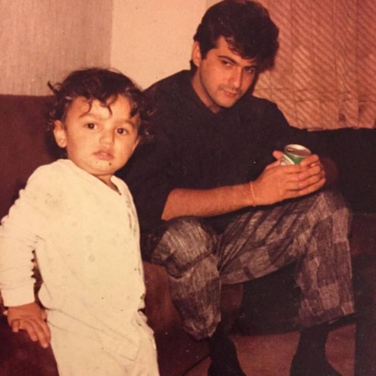 Throwback Thursday: Can you guess who is the adorable kid with Sanjay Kapoor in this vintage picture?