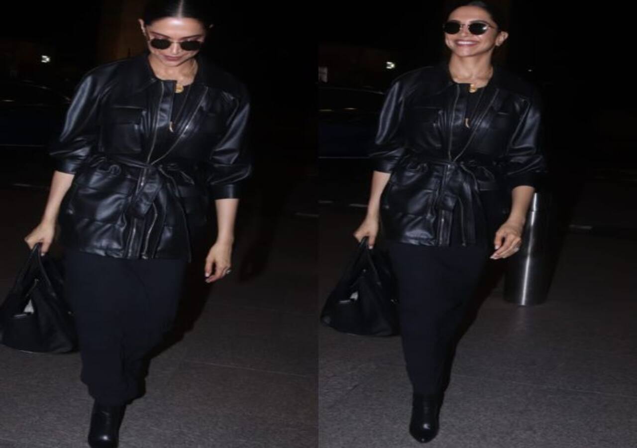 Deepika Padukone Aces Airport Look In A Leather Jacket, Netizens