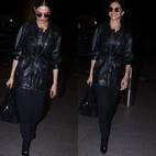 Deepika Padukone flaunts an enviable leather jacket at the airport - view pics