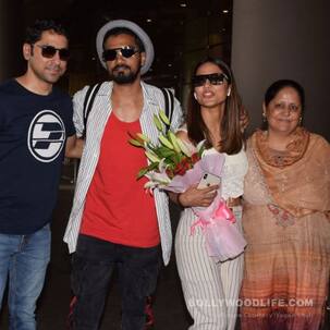 [PICS] Hina Khan's mum gives her a warm welcome at the airport as she finally returns from Europe