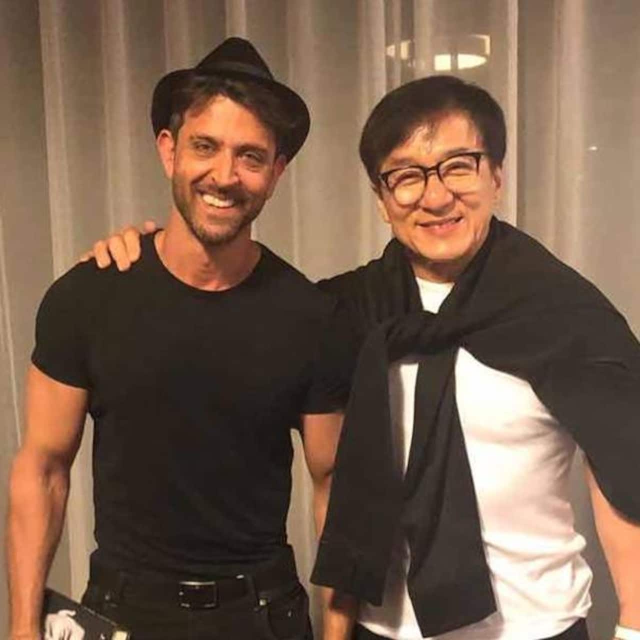 Hrithik Roshan fanboys over Jackie Chan and talks about Super 30 on his China