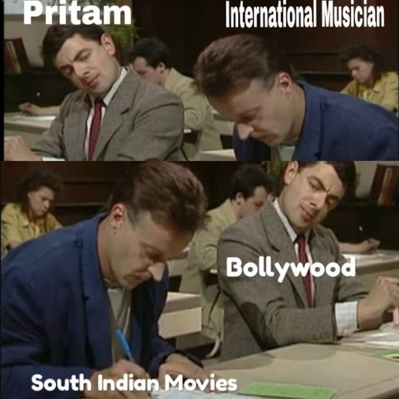 Monday Memes: From Ghajini to Bollywood copying South movies, Mr Bean's  exam scene has created new desi memes - Bollywood News & Gossip, Movie  Reviews, Trailers & Videos at 