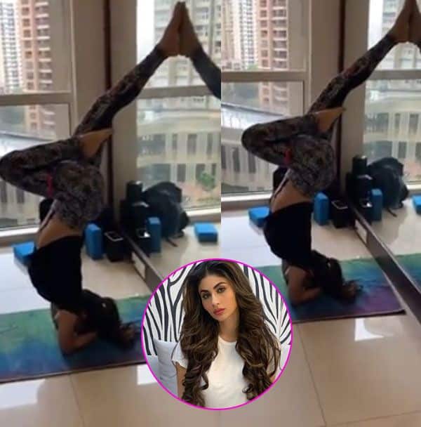 Aashka Goradia Just Made Blindfolded Yoga A Thing. Slow Clap From Mouni Roy