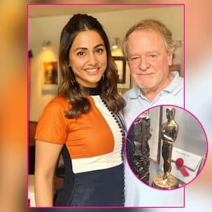 मार्क बस्केट की ऑस्कर ट्रॉफी को देख कर ललचाया हिना खान का मन, धन्यवाद देते हुए कहा- 'एक दिन मैं खुद...'