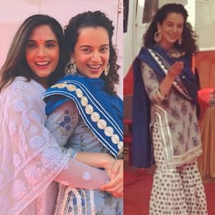 Panga Diaries: Kangana Ranaut dons a sharara and makes a summer style statement - view pics and videos