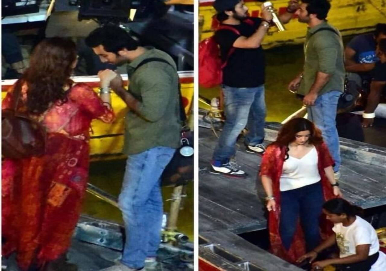 Ranbir Kapoor looks engrossed in THESE BTS pictures from the sets of an ad  shoot!