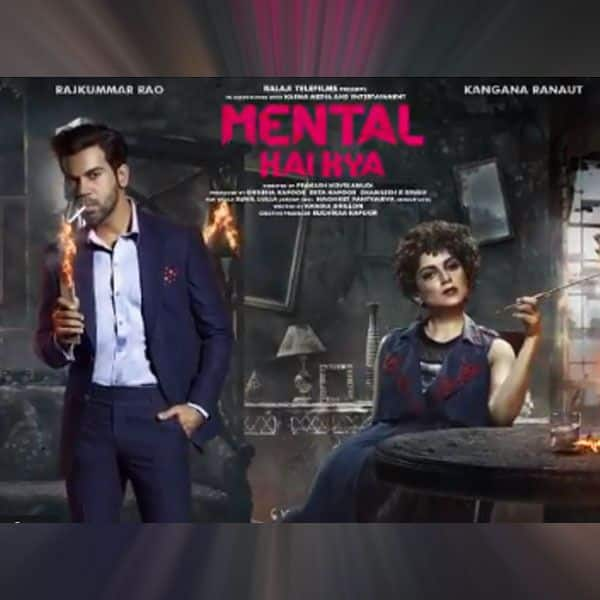 Mental Hai Kya Motion Poster Rajkummar Rao Kangana Ranaut Set Fire To