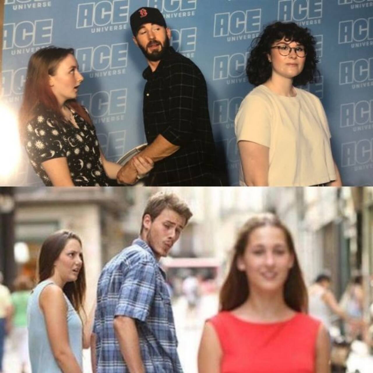 How I wish I was the girl Chris Evans was looking at when he recreated THIS meme!