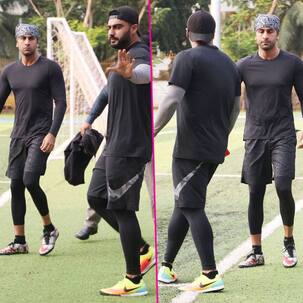 जब मिस्टर कपूर से मिले मिस्टर कपूर...!! मुंबई में साथ फुटबॉल खेलने पहुंचे Ranbir Kapoor और Arjun Kapoor, तुरंत वायरल हुई फोटोज