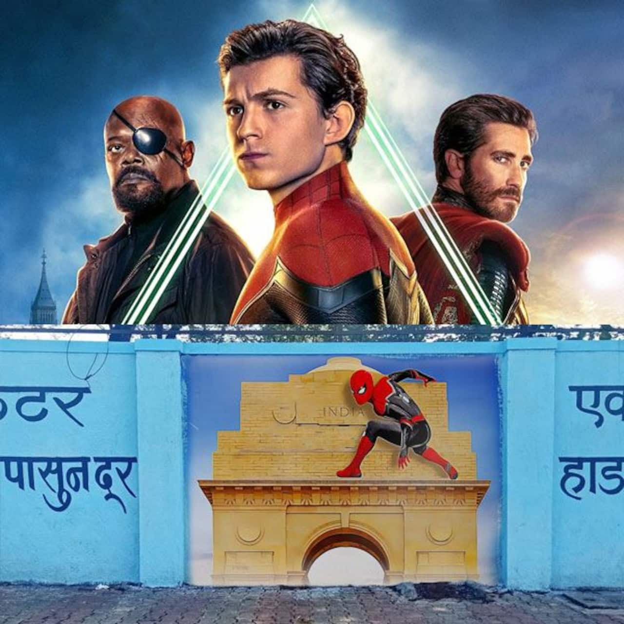 Spider-Man fans in India give a special graffiti tribute to the superhero - view pics