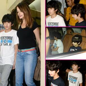 पापा Hrithik Roshan की फिल्म Super 30 दिखाने बच्चों को लेकर सिनेमाहॉल पहुंची Sussanne Khan, तलाक के बाद भी है बेपनाह प्यार
