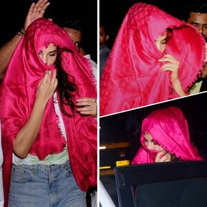 गुलाबी रंग के मलमल दुप्पटे से Jacqueline Fernandez ने छिपाया अपना चेहरा, वजह जानकर चौंक जाएंगे आप