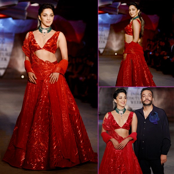 PICS: Kiara Advani turns showstopper for Amit Aggarwal and it's red HOT