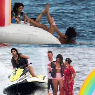 Nick Jonas ने Priyanka Chopra को समुंदर में दिया धक्का, तस्वीरें हुई वायरल