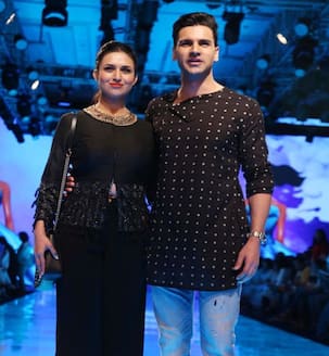 Lakme Fashion Week 2019: Divyanka Tripathi Dahiya and Vivek Dahiya twin in black for designer Kaveri's show