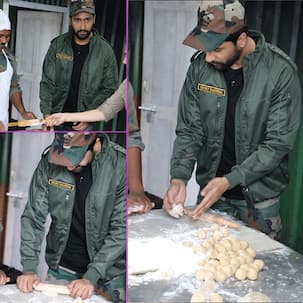 हजारों फीट की ऊंचाई पर सैनिकों के लिए रोटी बनाई Vicky Kaushal, राइफल छोड़ हाथ में बेलन थामे आए नजर