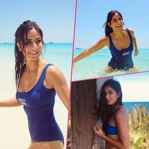 Mexico के समुंदर में मस्ती के मूड में दिखी Katrina Kaif, नीले रंग की बिकिनी में यूं मचाया धमाल