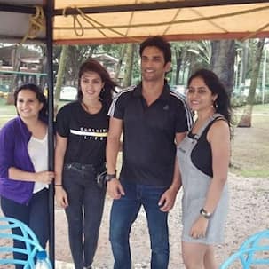 Sushant Singh Rajput and Rhea Chakraborty spent Friendship Day twinning in black on a coffee date - view pics