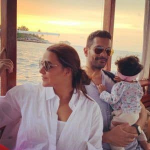 Angad Bedi Neha Dhupia Mehr Bedi 10 months old