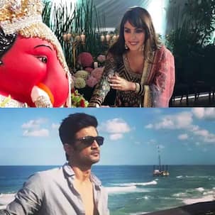 Rhea Chakraborty's beautiful pic with Lord Ganesha makes Sushant Singh Rajput go 'Jai Ho'
