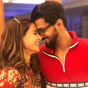 Hina Khan’s excitement knows no bounds as beau Rocky Jaiswal surprises her with pre-birthday gifts