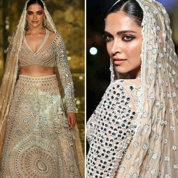 Deepika padukone outlet in white lehenga