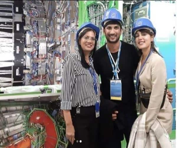 Finally, Sushant Singh Rajput and Rhea Chakraborty get clicked in the same frame at CERN