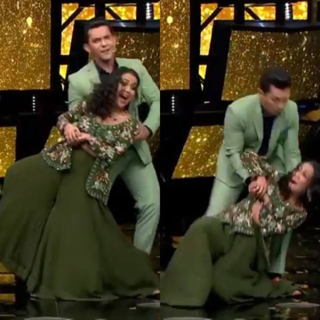 Indian Idol 11: Aditya Narayan drops Neha Kakar while dancing on Dilbar Indian Idol 11: Aditya Narayan drops Neha Kakar while dancing on Dilbar