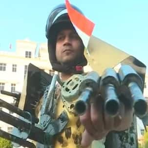 Iron Man suit prototype developed by Varanasi man for the Indian Army- view pic