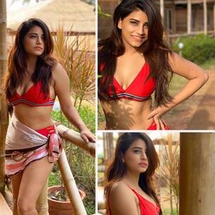 Nimki Mukhiya फेम Bhumika Gurung ने लाल रंग की बिकनी में मचाया गदर, गोवा के Mandrem Beach पर दिखाई कातिलाना अदाएं