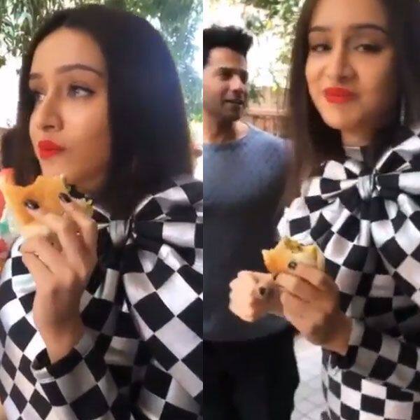 Shraddha Kapoor relishes 2 Vada-pavs right before Street Dancer 3D trailer launch! watch video