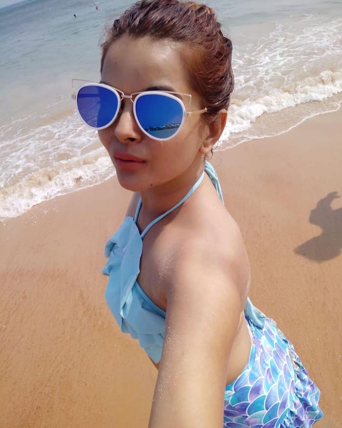 सेल्फी क्लिक करके शिल्पा ने इकठ्ठा की यादें