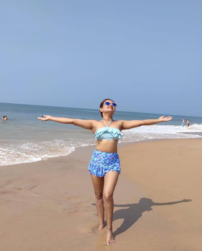 खुले आसमान के नीचे पहुंची Shikpa S Raizada