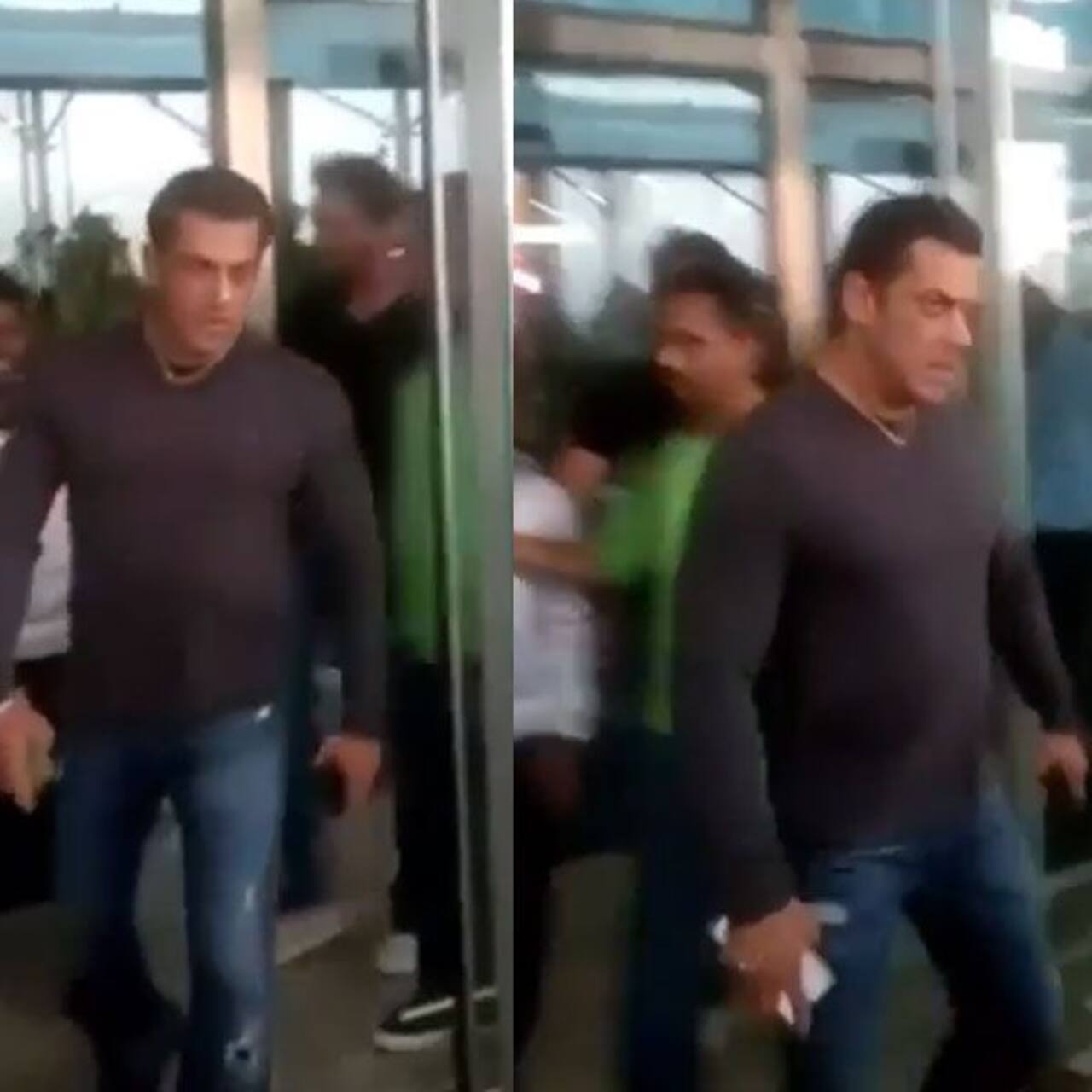 An angry Salman Khan snatches fan's phone and leaves the airport