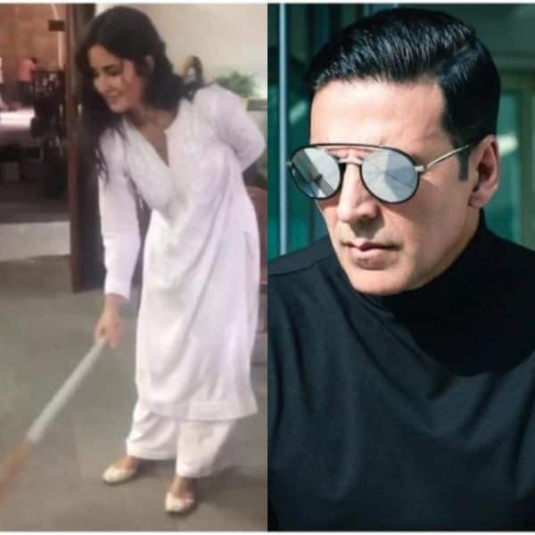 Sooryavanshi: Katrina Kaif hits Akshay Kumar with a broom on the film's set — watch video