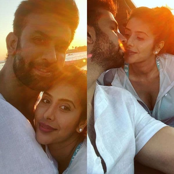 Romantic Charu Asopa and Rajeev Sen