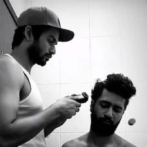 Sunny Kaushal turns barber for brother Vicky Kaushal — view pics
