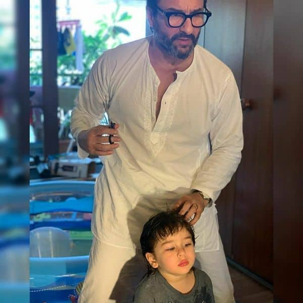 Kareena Kapoor Khan Shares A Picture Of Saif Turning Barber For Son Taimur Amidst Lockdown