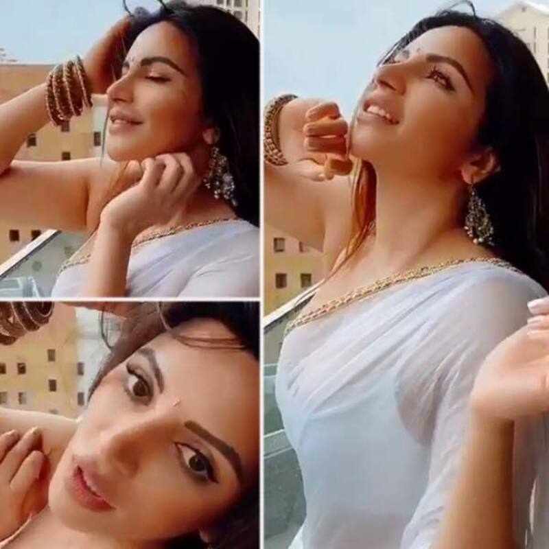 सफेद साड़ी पहनकर मुंबई की पहली बारिश में भीगीं Sexaholic फेम Shama Sikander, लगे हाथ नैनों से चलाए बाण