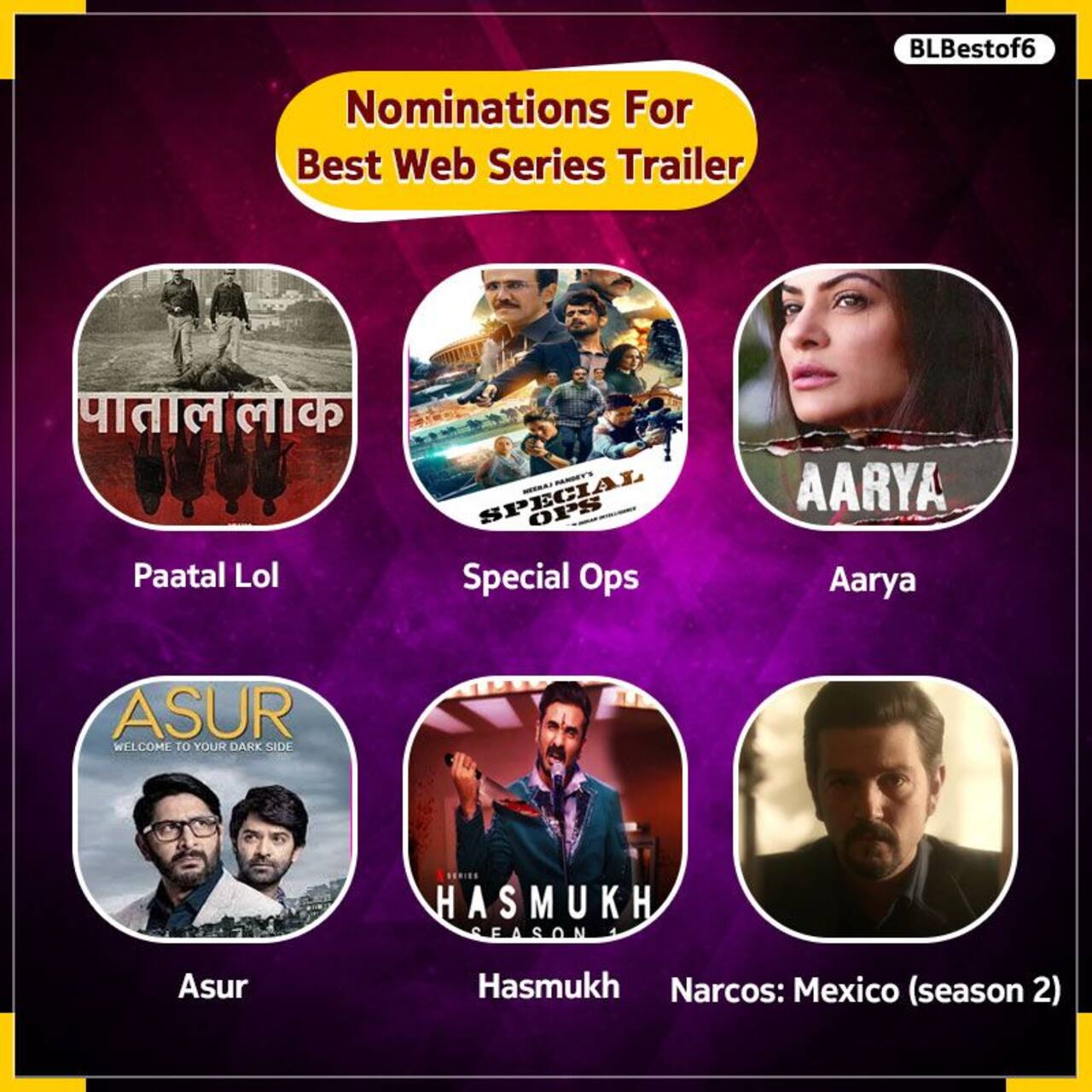 #BLBestOf6: Special Ops, Paatal Lok, Aarya, Narcos Mexico — vote for the Best Web Series Trailer in the first half of 2020