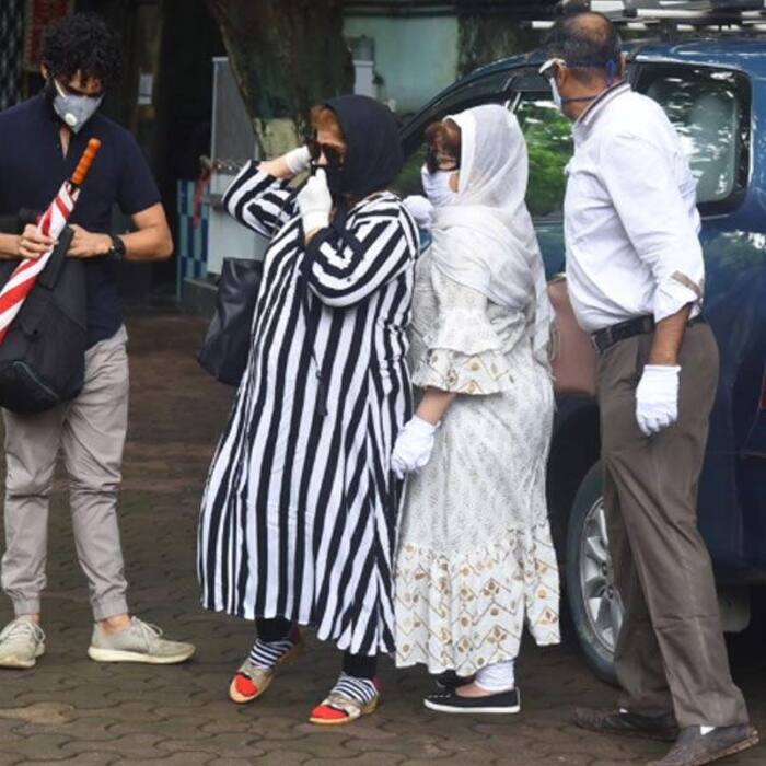 परिवार के करीबी सदस्य भी आए नजर