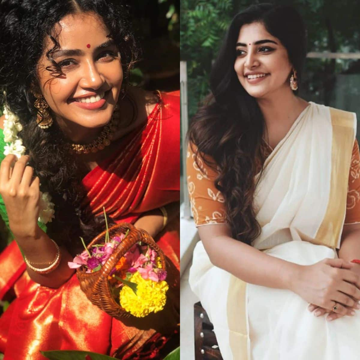 Beautiful Manjima Mohan Onam Saree Photos 04 (244692) | Kollywood Zone