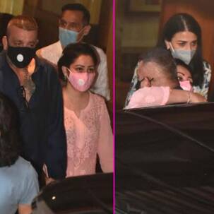 Sanjay Dutt gets a tight hug from Maanayata as he leaves for the hospital — watch video