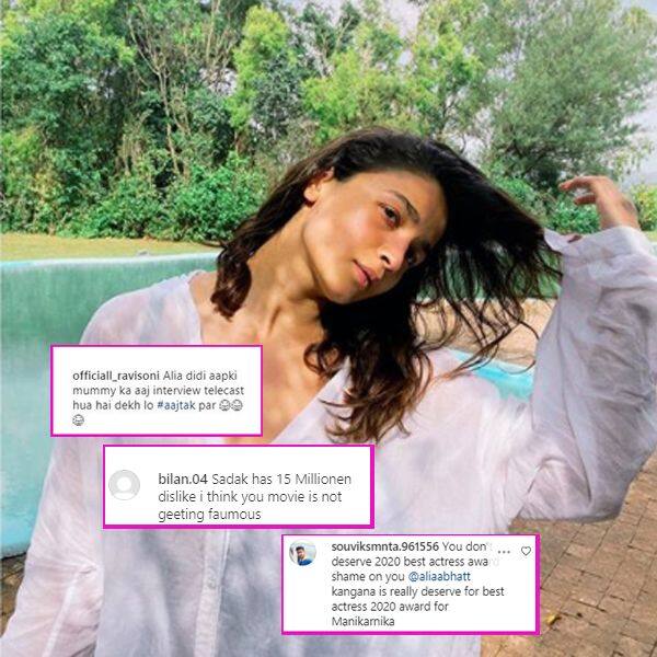 Sadak 2 star Alia Bhatt trolled by Sushant Singh Rajput's fans, View ...